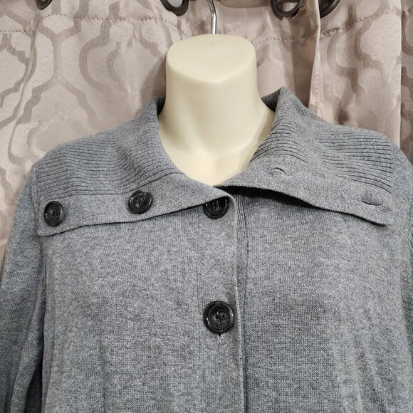 Jones New York Grey Cardigan Size Large - Picture 3 of 5